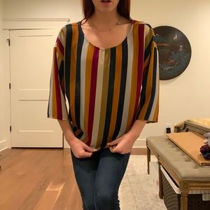 Autumn Striped Blouse